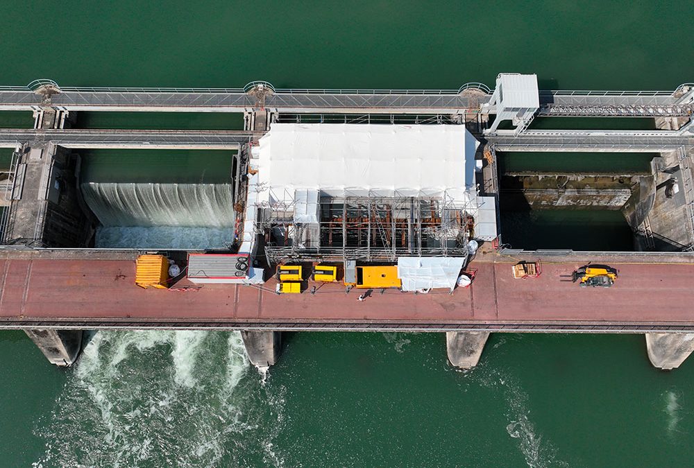 Vanne barrage de Strasbourg